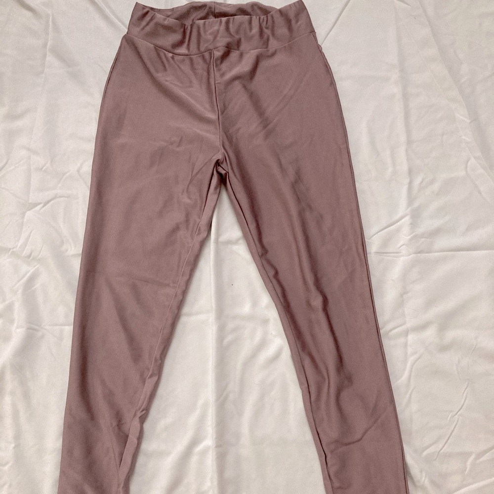 girls large light purple leggings